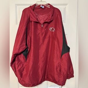 Men’s NCAA South Carolina Gamecocks 1/4 Zip Pullover Windbreaker Jacket XL